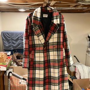 Women’s Old Navy plaid overcoat, extra large